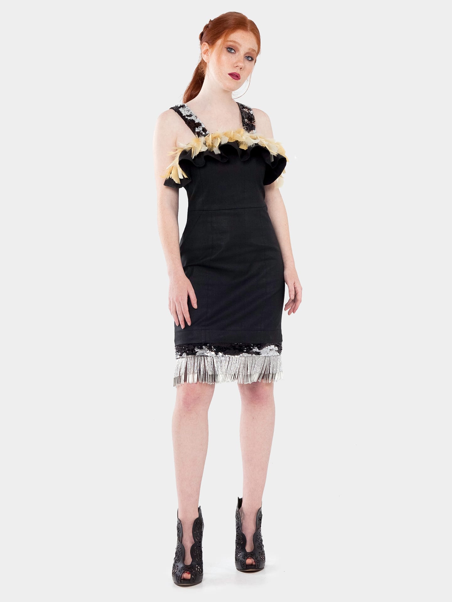 Labby Alas Volantes con Plumas Doradas - Imagen 4